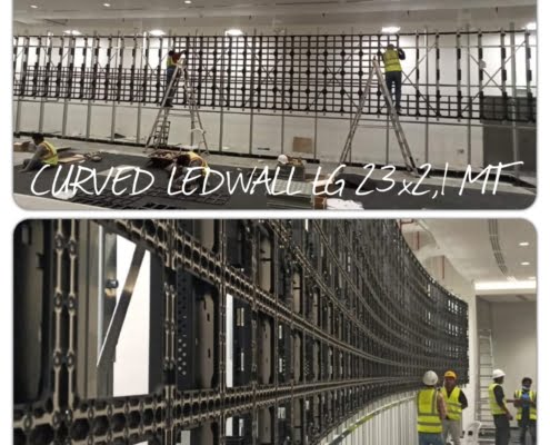 CURVED LEDWALL 23X2,1MT